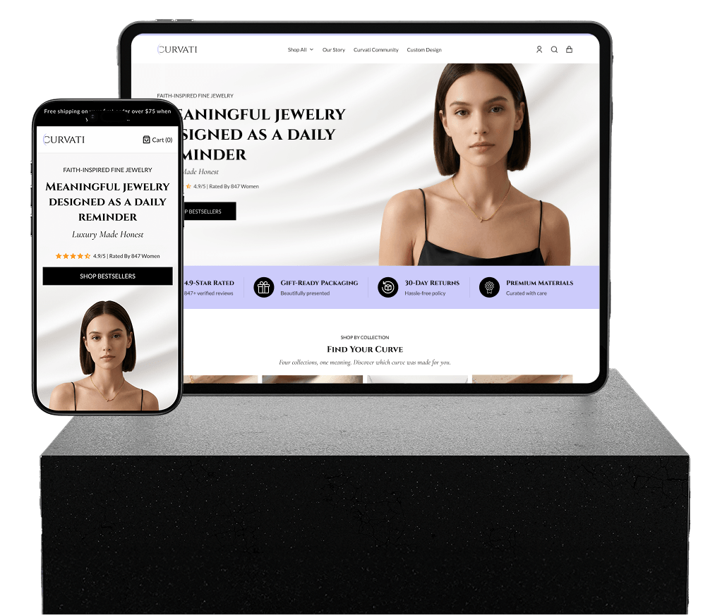Curvati Mockups